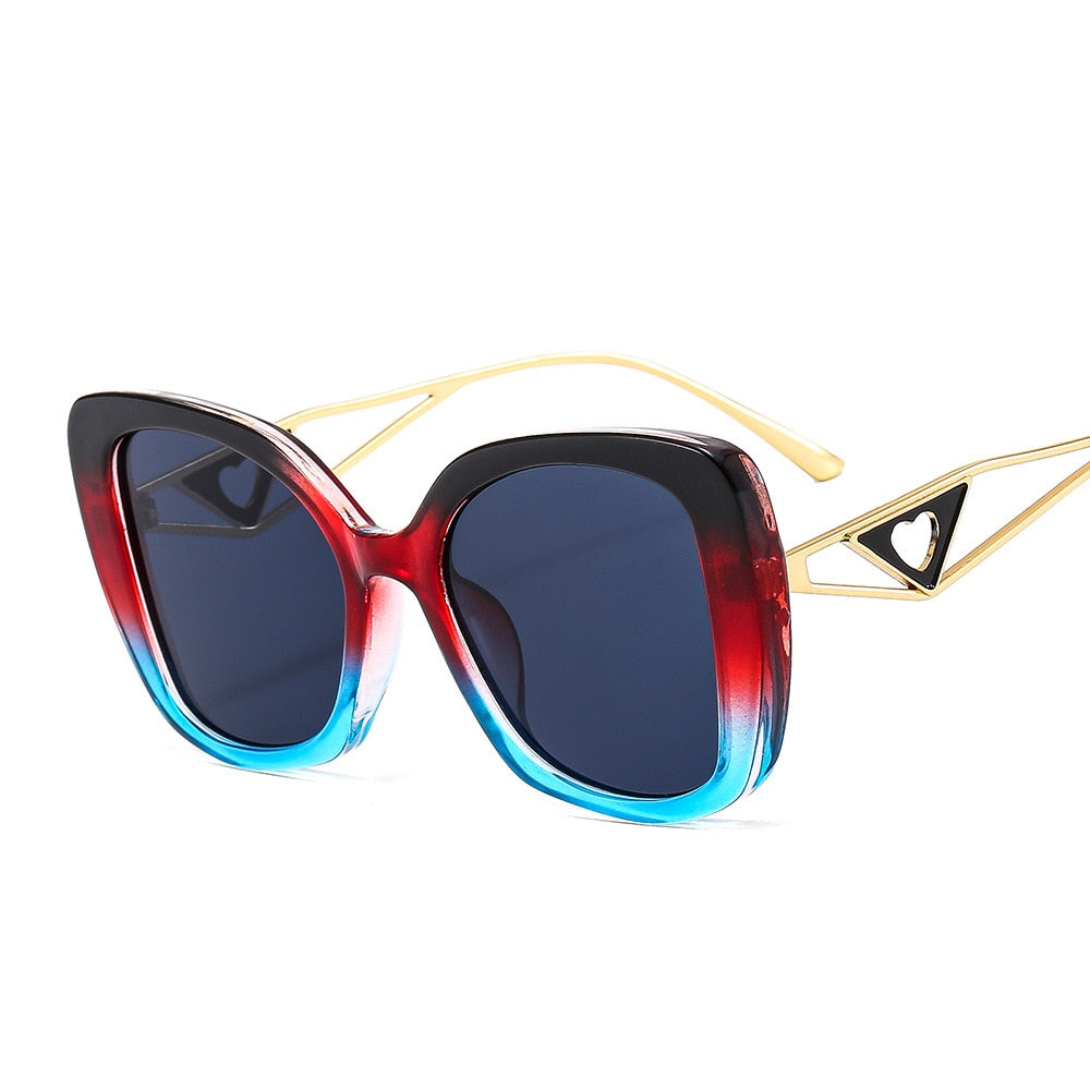 Trendy Retro Chic Cat Eye Gradient Sunglasses for Women | ULZZANG BELLA