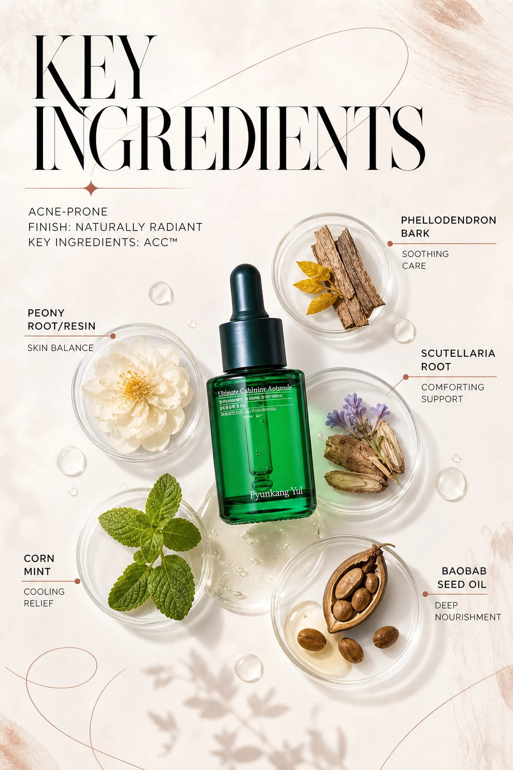 Ultimate Calming Solution Ampoule 30ml | Pyunkang Yul | Pyunkang Yul Ultimate Calming Serum - Couture Luxury Elixir