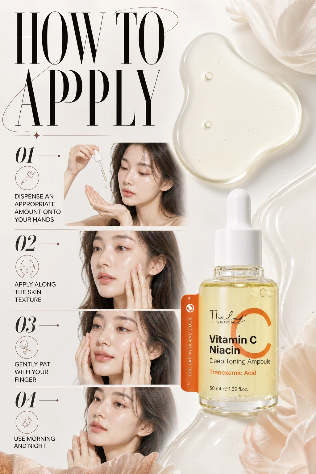 Vitamin C Niacin Deep Toning Ampoule 50ml | The LAB by BLANC DOUX | The LAB by BLANC DOUX Vitamin C Niacin Luxury Serum