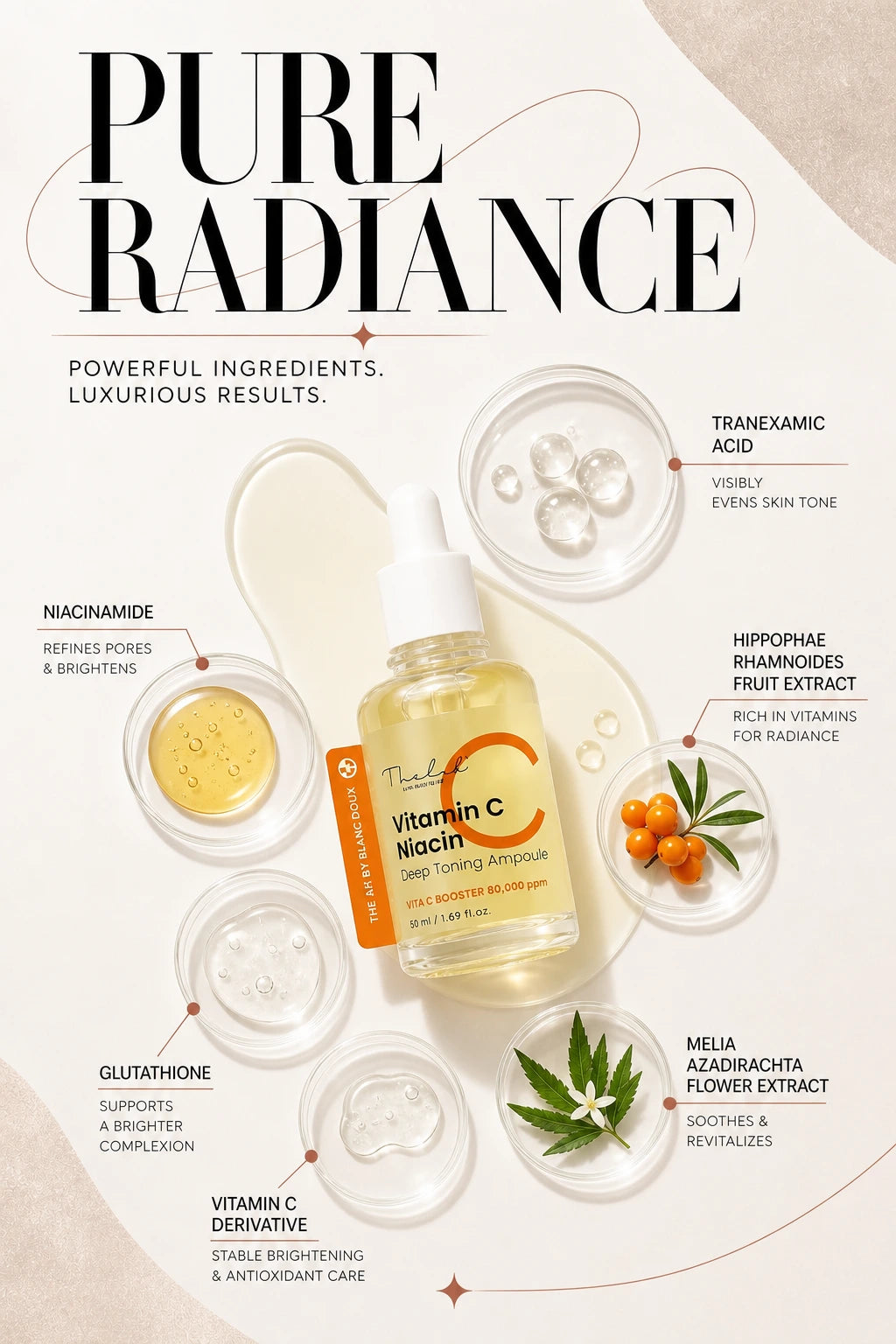 Vitamin C Niacin Deep Toning Ampoule 50ml | The LAB by BLANC DOUX | The LAB by BLANC DOUX Vitamin C Niacin Luxury Serum