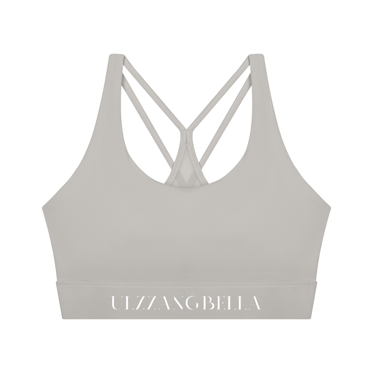 Women's Sculpted U-Neck Cropped Yoga Sports Bra | ULZZANG BELLA