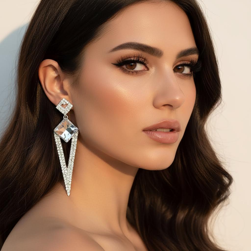 ULZZANG BELLA Water Drop Long Earrings – Exquisite Luxury Jewelry