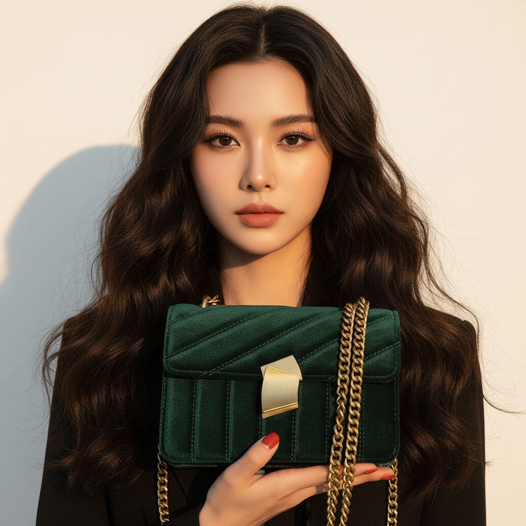 ULZZANG BELLA Vintage Velvet Evening Clutch - Timeless Luxury Bag