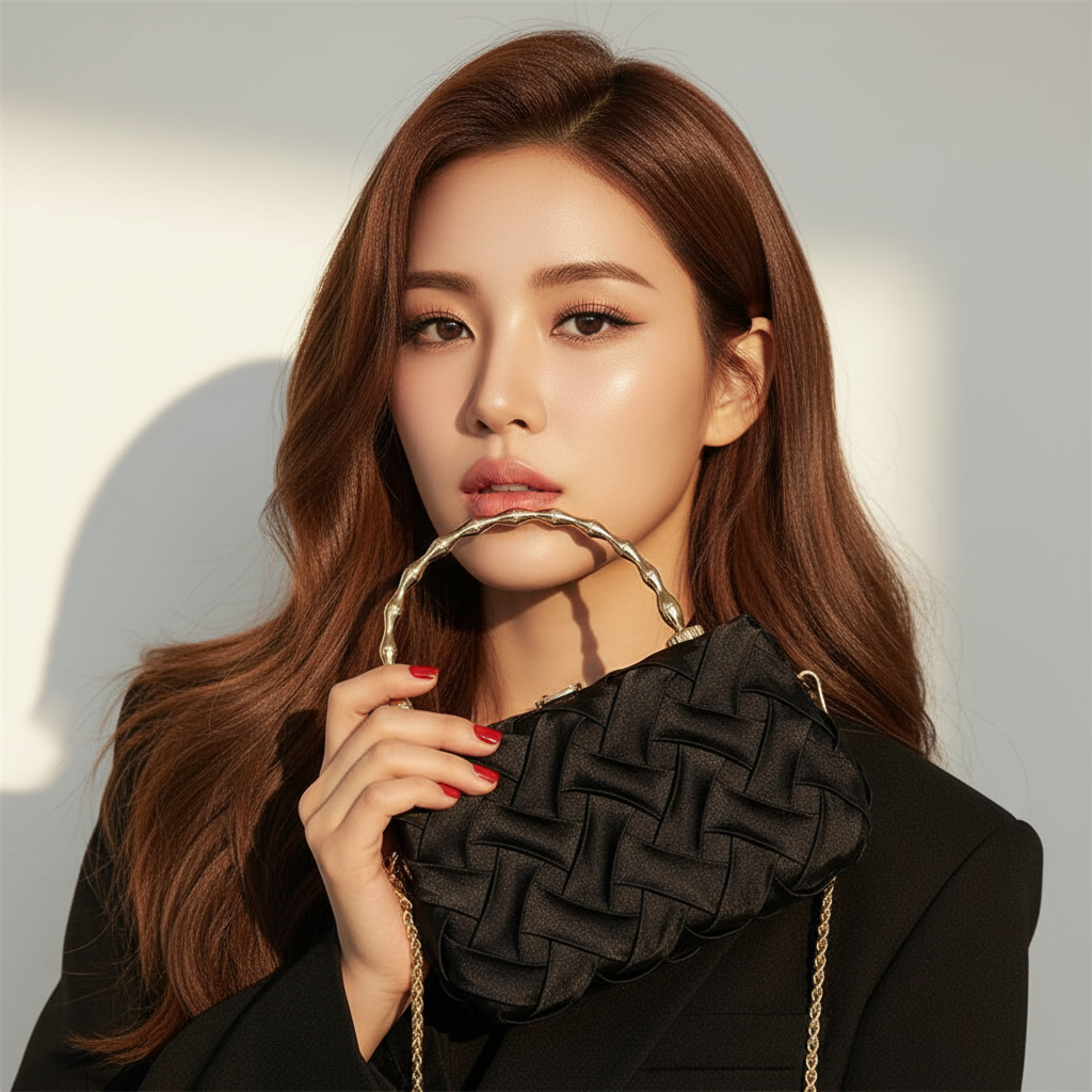 Mini borsa a tracolla con catena in metallo intrecciata: la quintessenza dell'eleganza | ULZZANG BELLA
