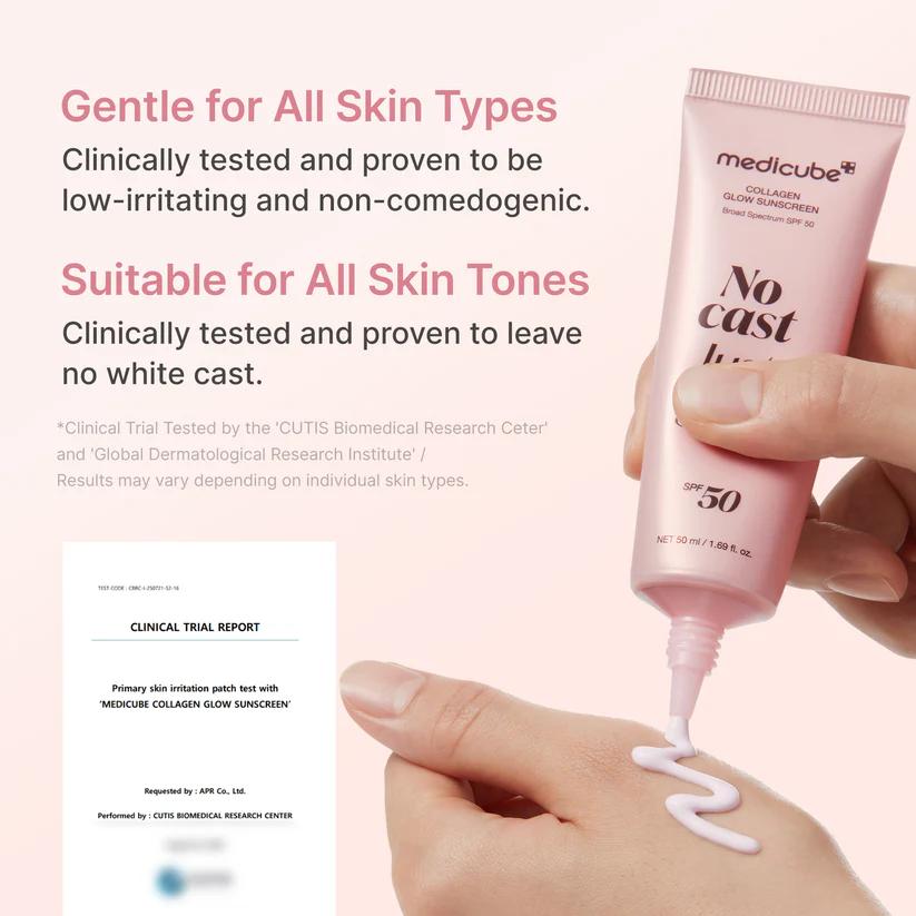 Collagen Glow Sunscreen 50ml | MEDICUBE