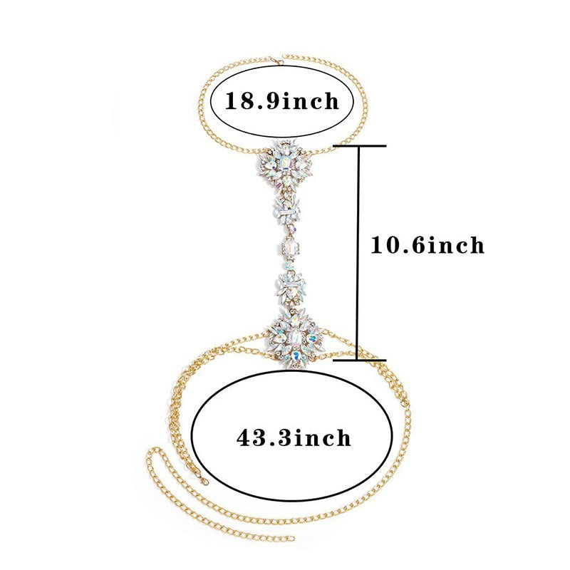 Exquisite Diamond Inlay Body Chain | ULZZANG BELLA