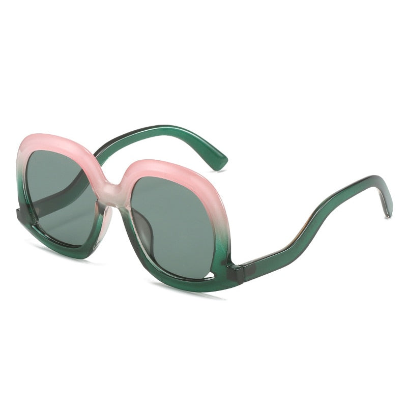 Designer Leopard Gradient Sunglasses for Women | ULZZANG BELLA