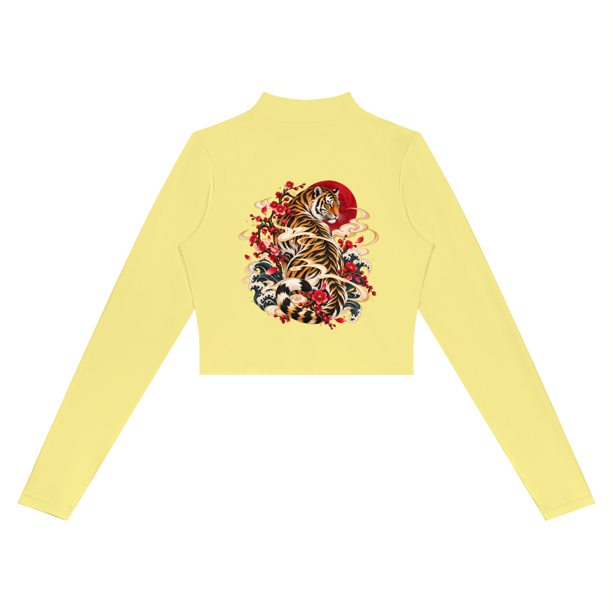 Korean Tiger Cropped Training Jacket | ULZZANG BELLA