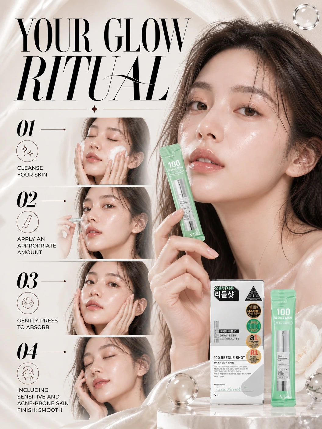 100 Reedle shot 10ea | VT Cosmetics | VT Cosmetics Handcrafted Serum for Radiant Luxury Skin