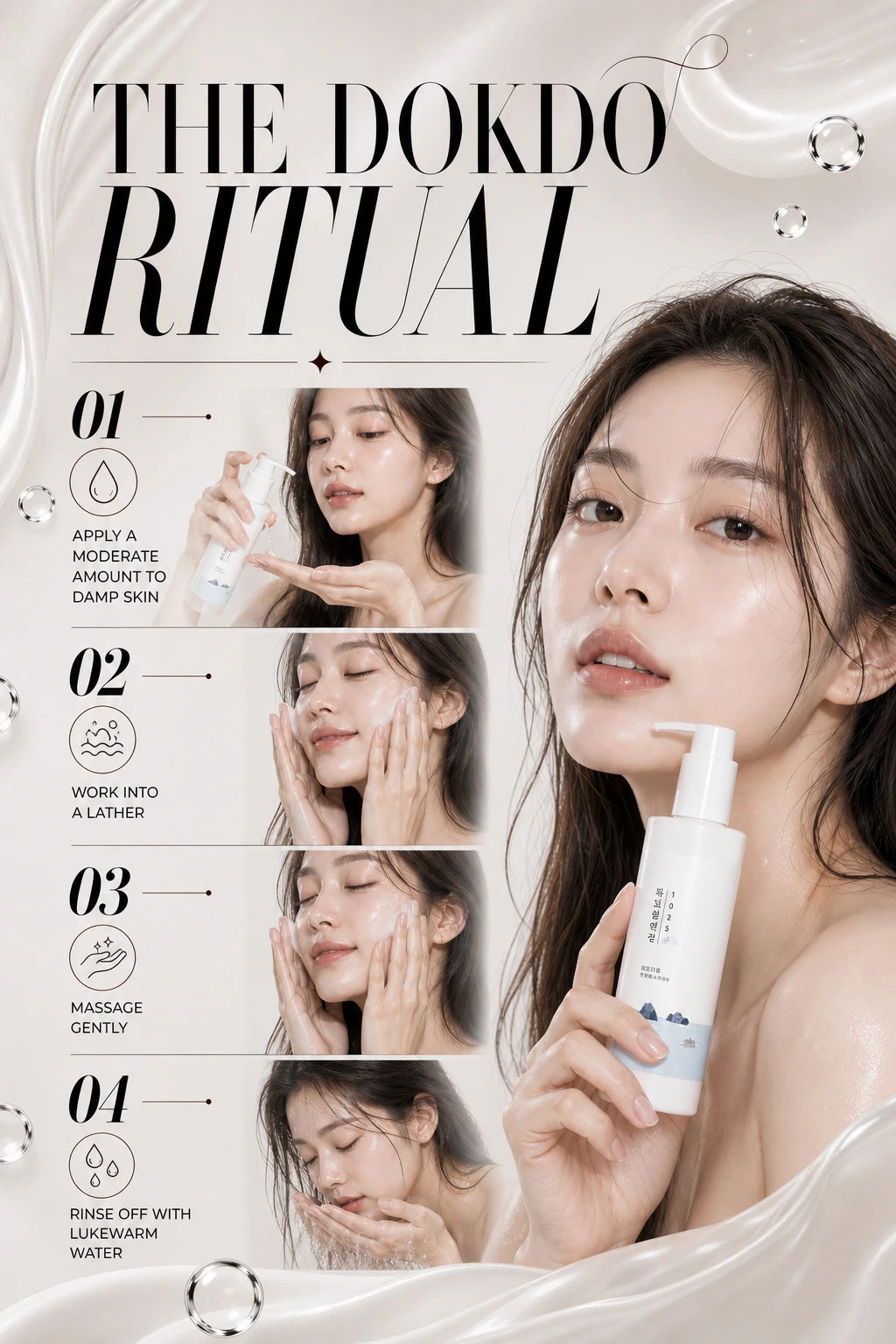 1025 Dokdo Cleansing Milk 200ml | ROUNDLAB | ROUNDLAB Cleansing Milk 200ml - Artisanal Luxury Cleanser