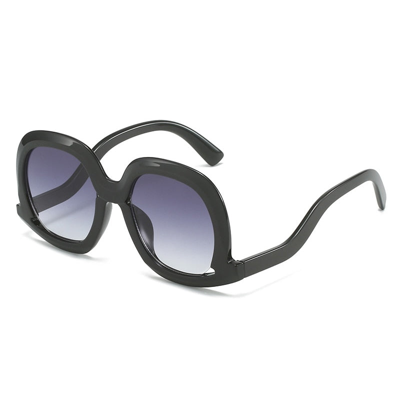 Designer Leopard Gradient Sunglasses for Women | ULZZANG BELLA