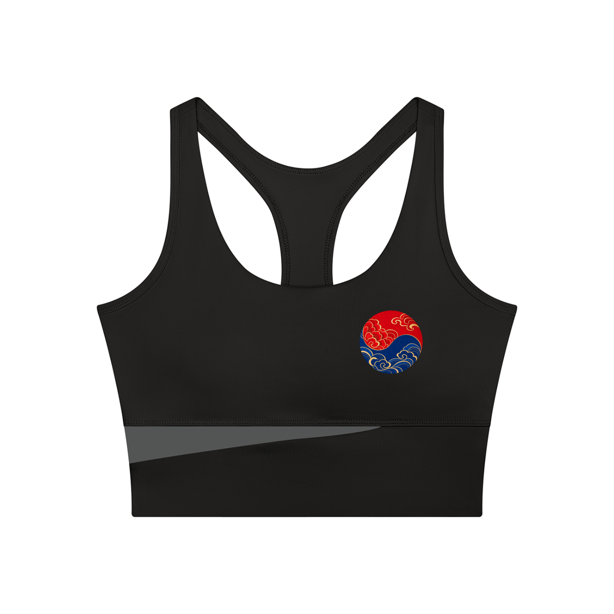 Color Block Sculpt Cropped Yoga Tank Top | ULZZANG BELLA