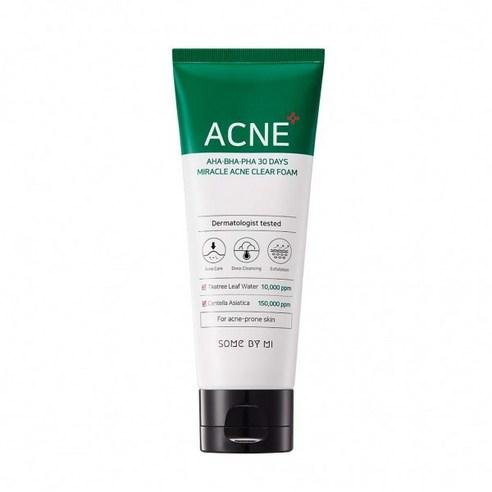 AHA-BHA-PHA 30 Days Miracle Acne Clear Foam 100ml | SOME BY MI