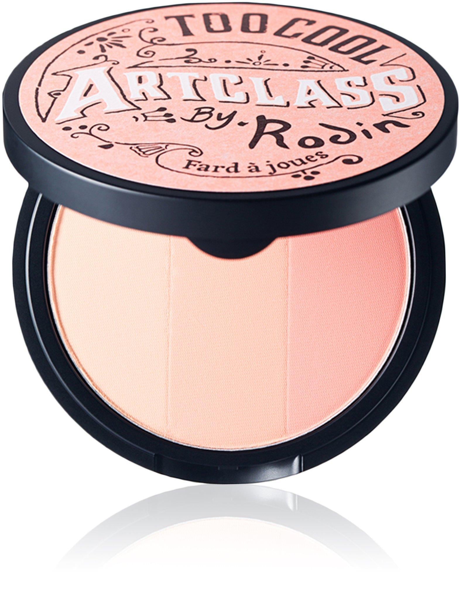 Too Cool For School Blusher De Peche peach blush compact open view