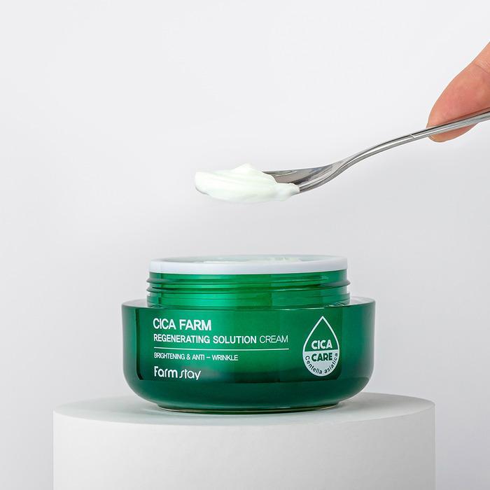 Cica Farm Regenerating Solution Cream 50ml | Farmstay