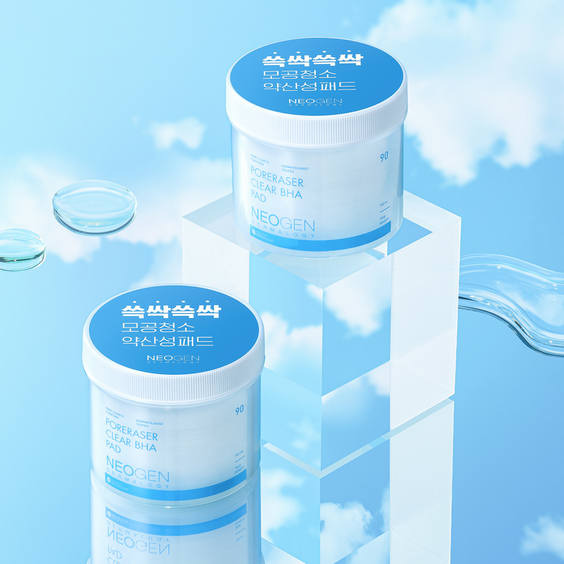 Dermalogy Poreraser Clear BHA Pad 160ml (90 Pads) | NEOGEN