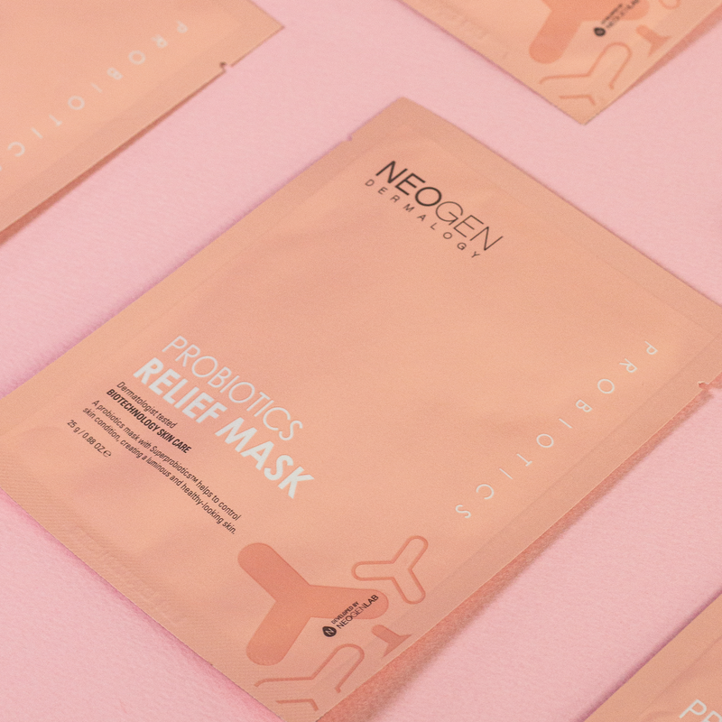 Dermalogy Probiotics Relief Mask (25ml X 5 Sheets) | NEOGEN