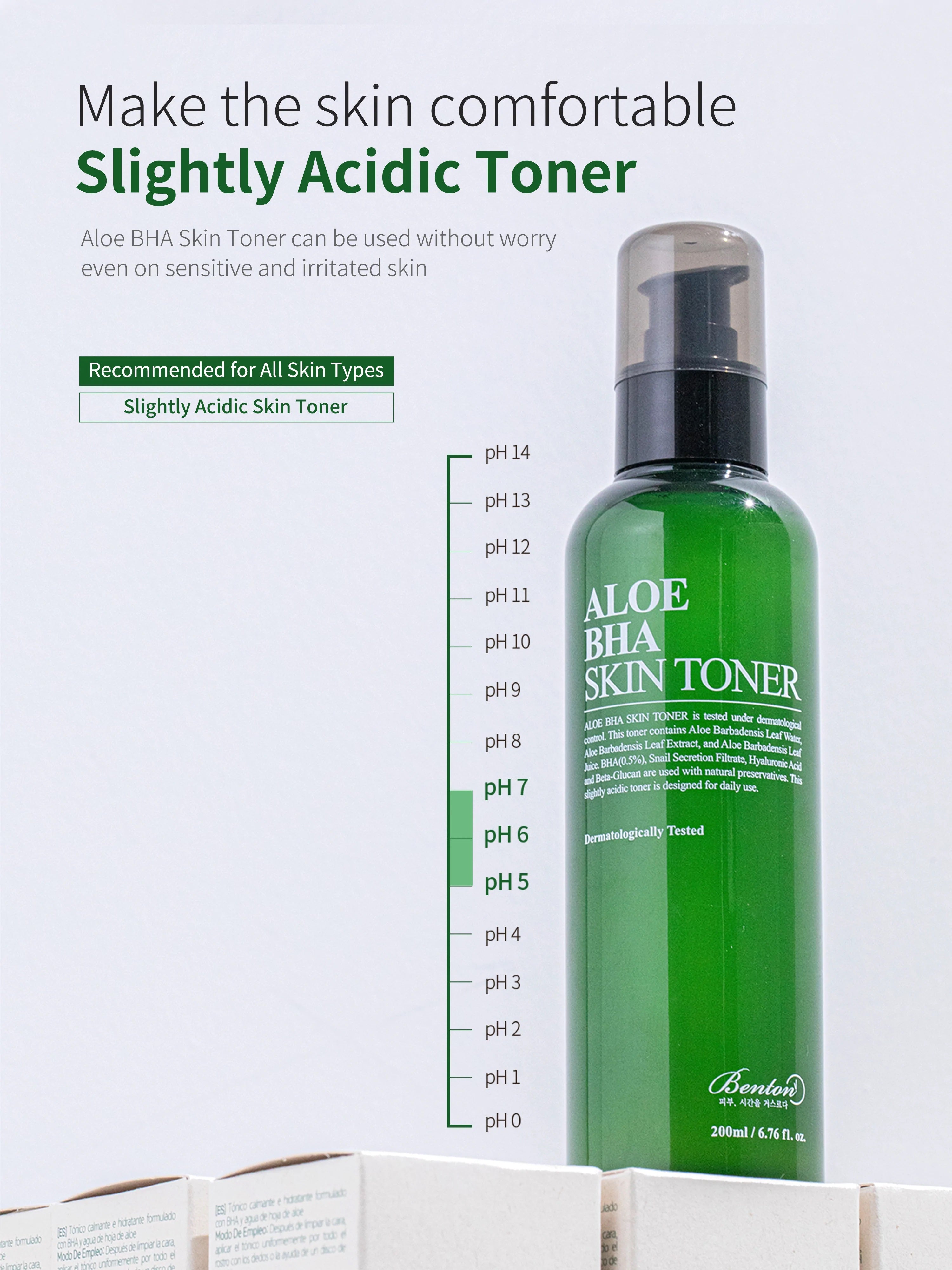 Aloe BHA Skin Toner 200ml - Renewal | Benton
