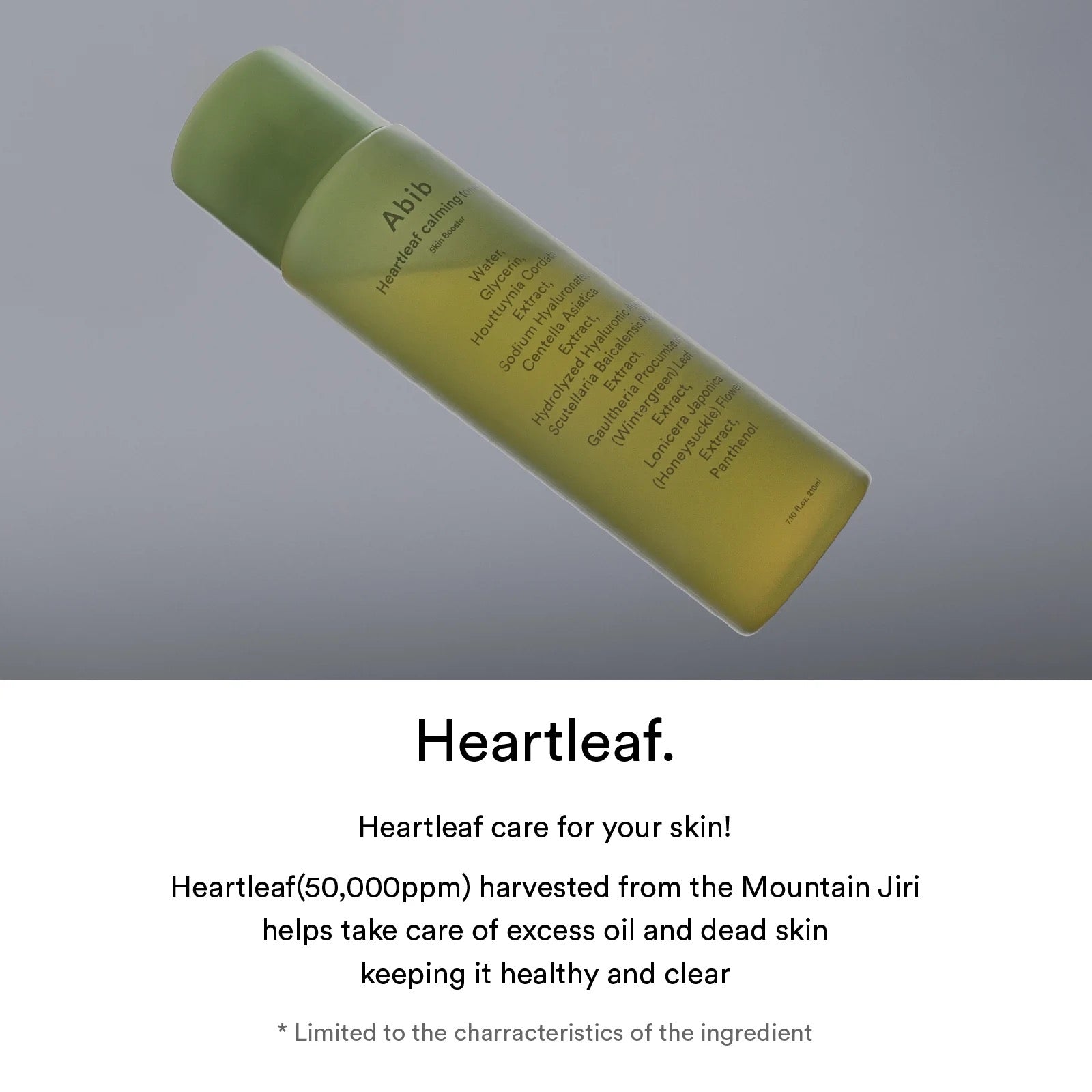 Heartleaf calming toner Skin booster - 200ml | Abib