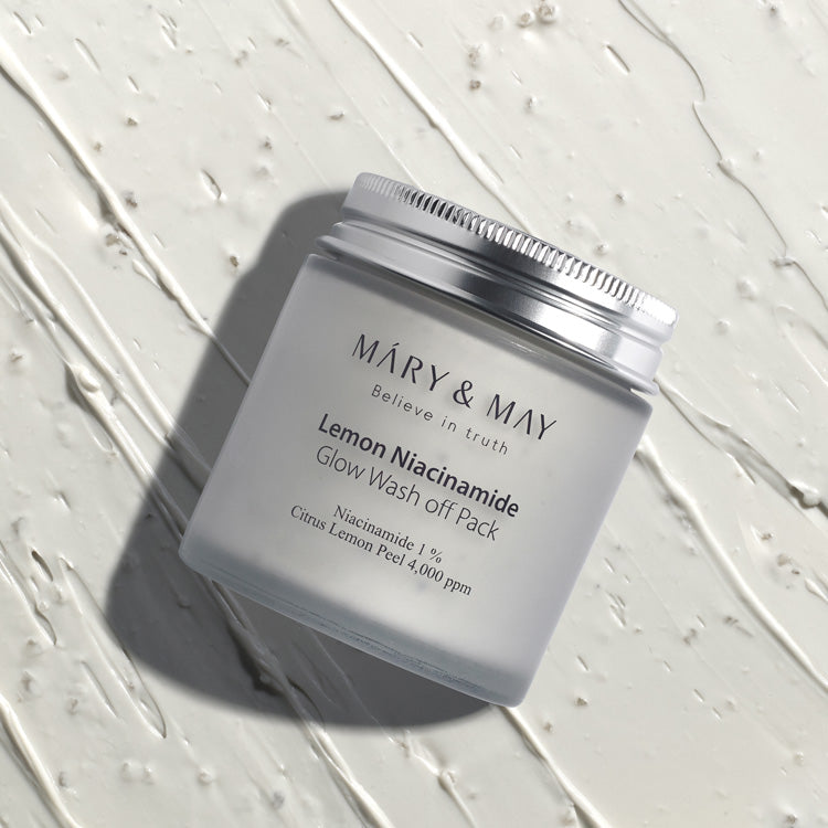 Lemon Niacinamide Glow Wash Off Pack 125g | Mary&May