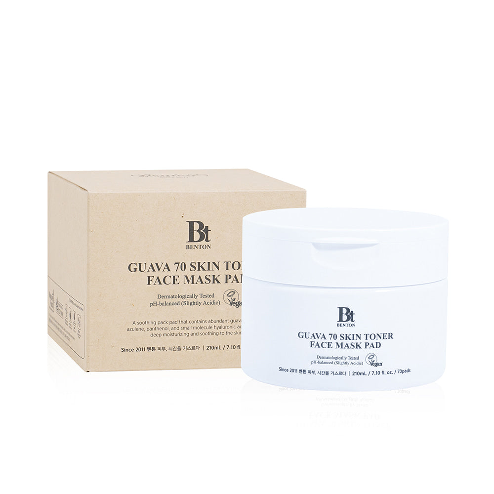 Guava 70 Skin Toner Face Mask Pad 210ml / 70pcs | Benton