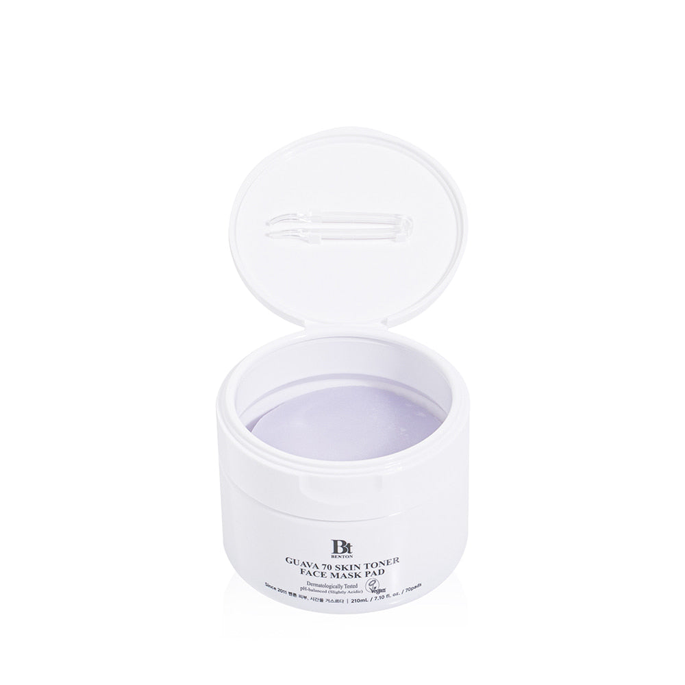 Guava 70 Skin Toner Face Mask Pad 210ml / 70pcs | Benton