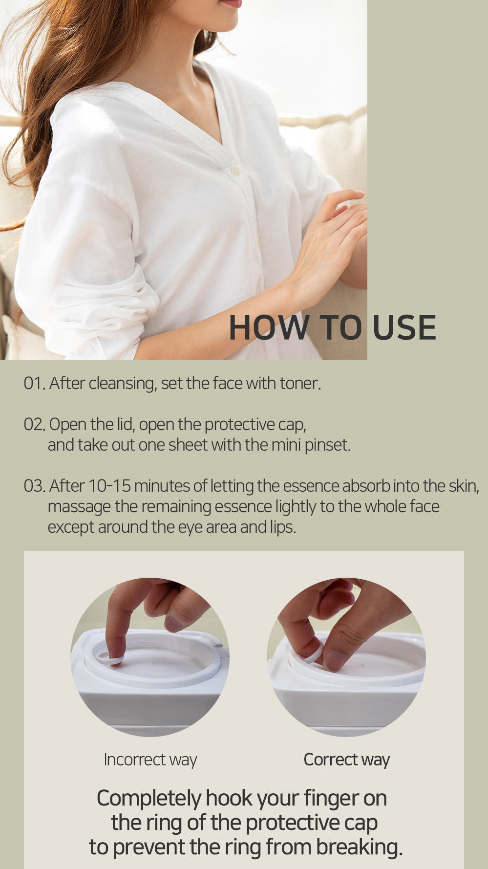 Cica Houttuynia cordata Tea Tree Calming Mask Pack - 30 sheets | Mary&May