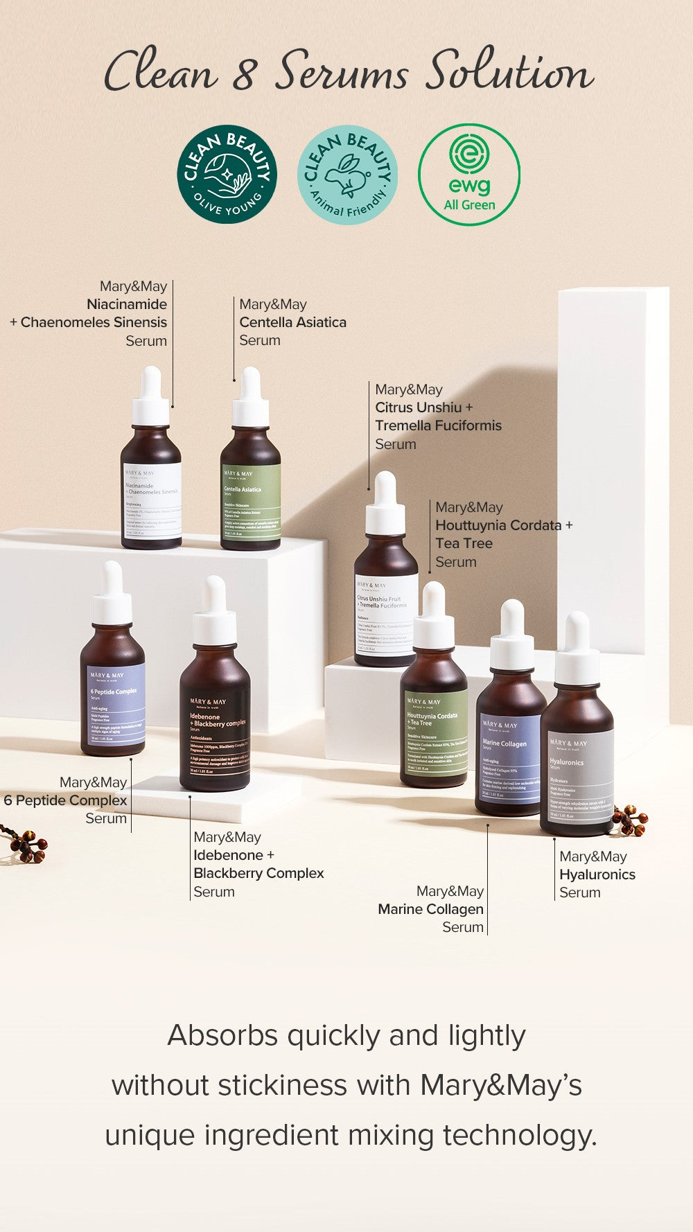 Houttuynia Cordata +Tea Tree Serum - 30ml | Mary&May