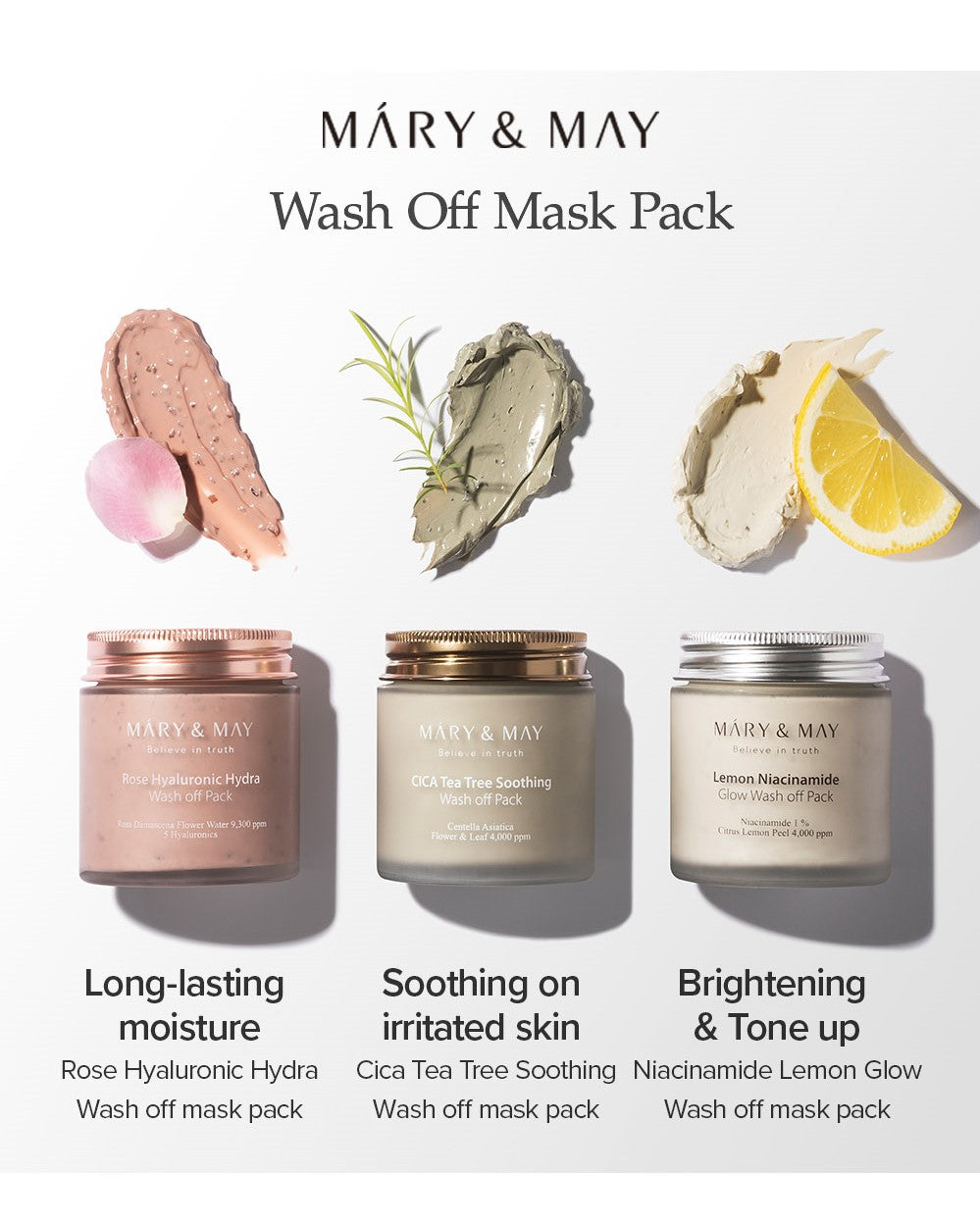 CICA TeaTree Soothing Wash off Pack 125g | Mary&May