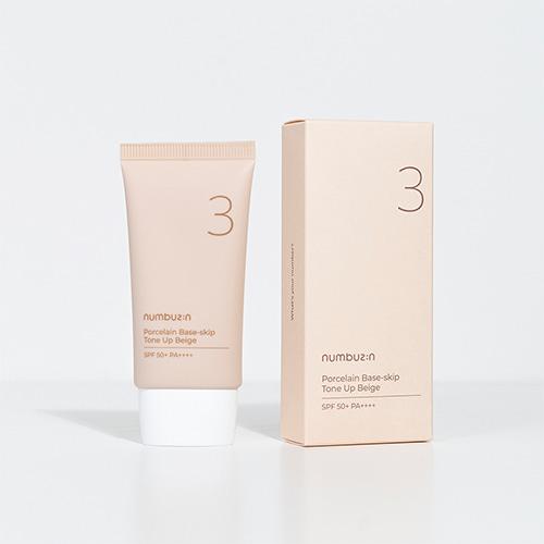 No.3 Porcelain Base-skip Tone Up Beige 50ml | Numbuzin