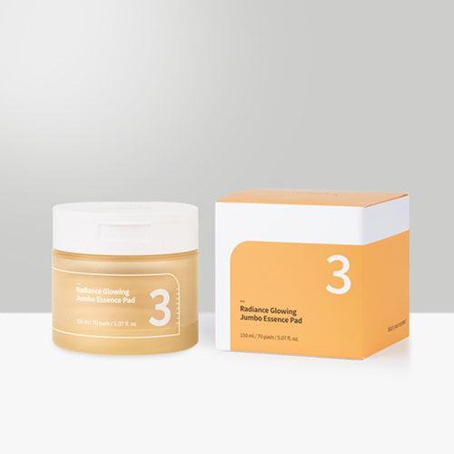 No.3 Radiance Glowing Jumbo Essence Pad 70Pads 150ml | Numbuzin