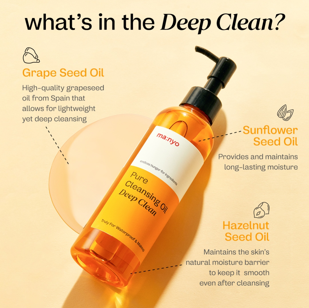 Pure Cleansing Oil Deep Clean 200ml | Ma:nyo