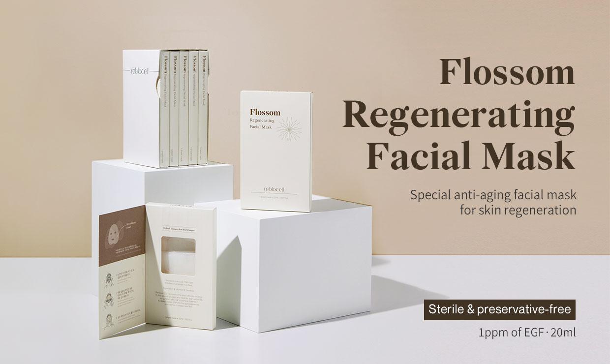 Flossom Regenerating Facial Mask EGF 1ppm 1 Sheet | Reblocell