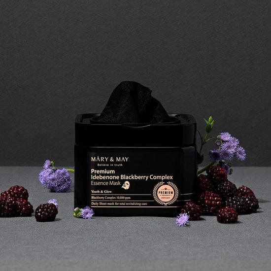 Premium Idebenone Blackberry Complex Essence Mask 20EA/250g  | Mary&May