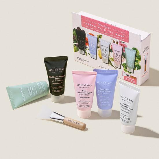 Vegan Wash Off Mask Mini Gift Set (30g x5) | Mary&May