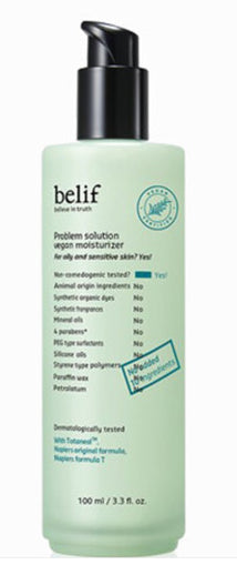 Problem Solution Vegan Moisturizer 100ml | belif