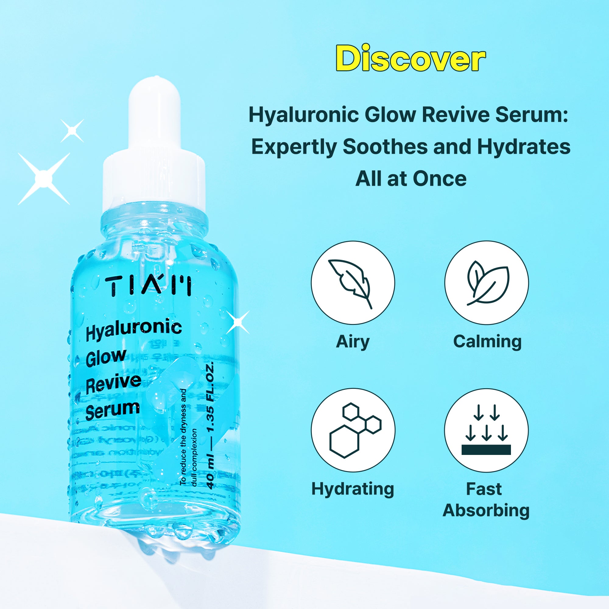 Hyaluronic Glow Revive Serum - 40ml | TIA’M