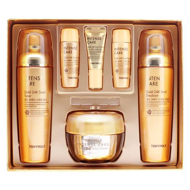 Intense Care Gold 24K Snail Skincare Set of 3 | TONYMOLY