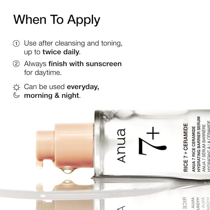 Radiant Rice Ceramide Hydrating Barrier Serum | Anua