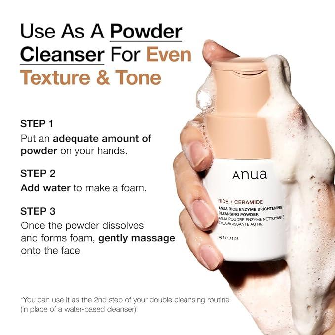 RICE ENZYME BRIGHTENING CLEANSING POWDER 40g | Anua