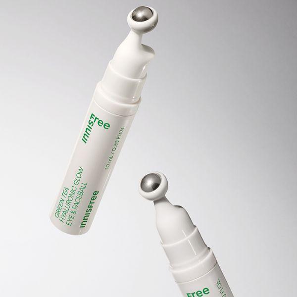 Radiant Green Tea Hyaluronic Glow Eye & Face Serum (10ml) | innisfree