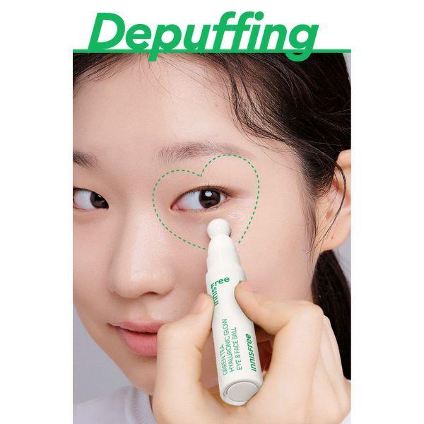 Radiant Green Tea Hyaluronic Glow Eye & Face Serum (10ml) | innisfree