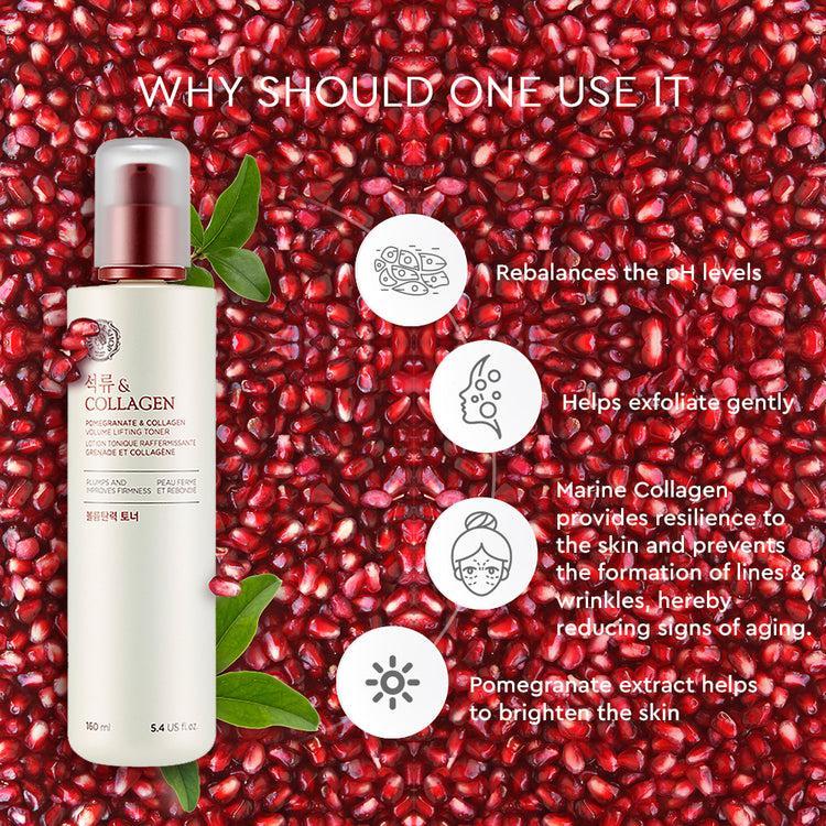 Pomegranate and Collagen Volume Lifting Toner 160ml | The Face Shop