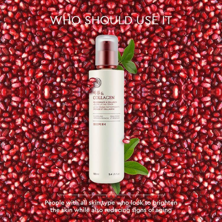 Pomegranate and Collagen Volume Lifting Toner 160ml | The Face Shop