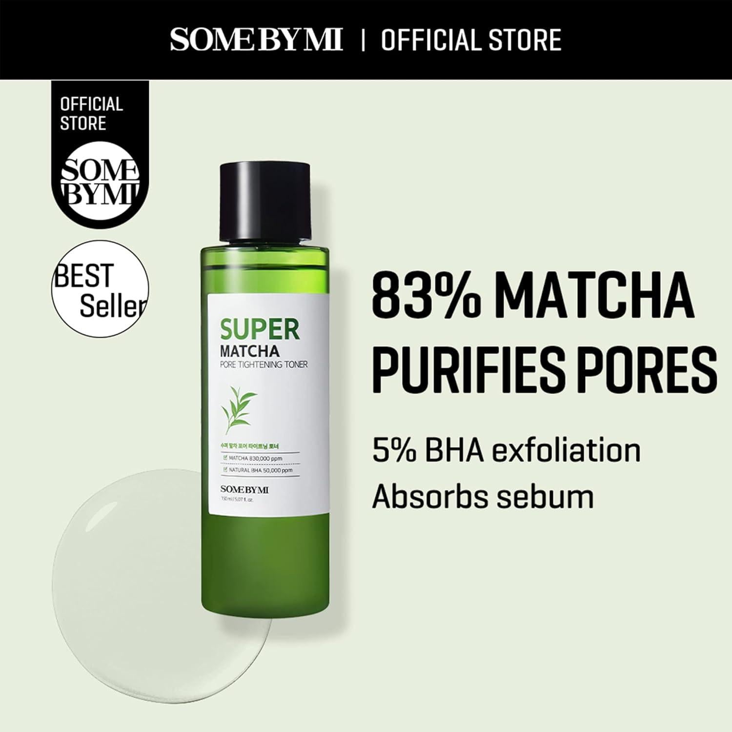 Super Matcha Pore Tightening Toner 150ml | SOME BY MI