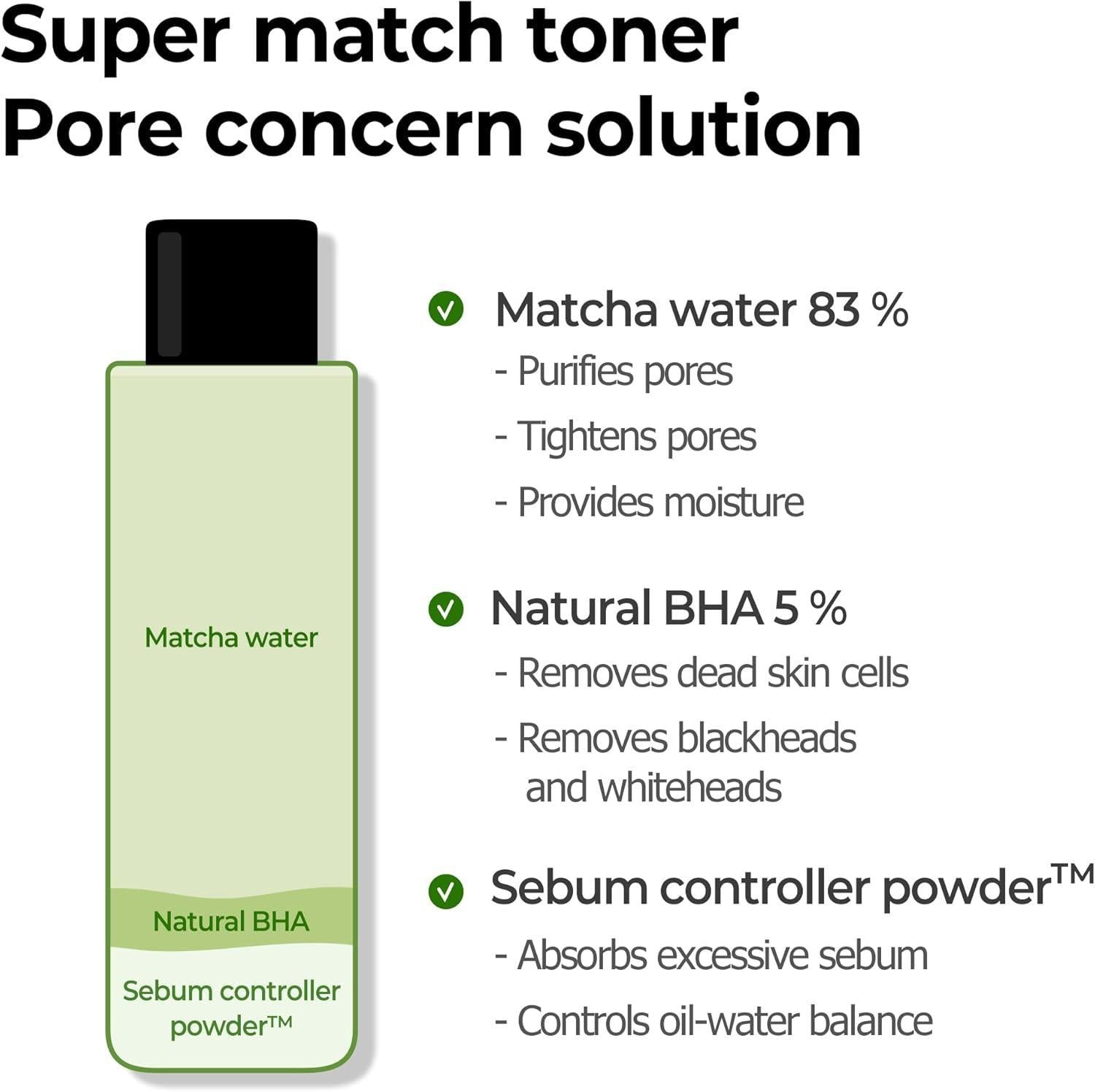 Super Matcha Pore Tightening Toner 150ml | SOME BY MI