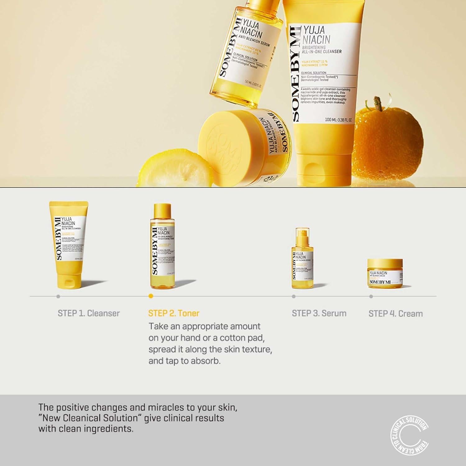 Yuja Niacin 30 Days Miracle Brightening Toner 150ml | SOME BY MI