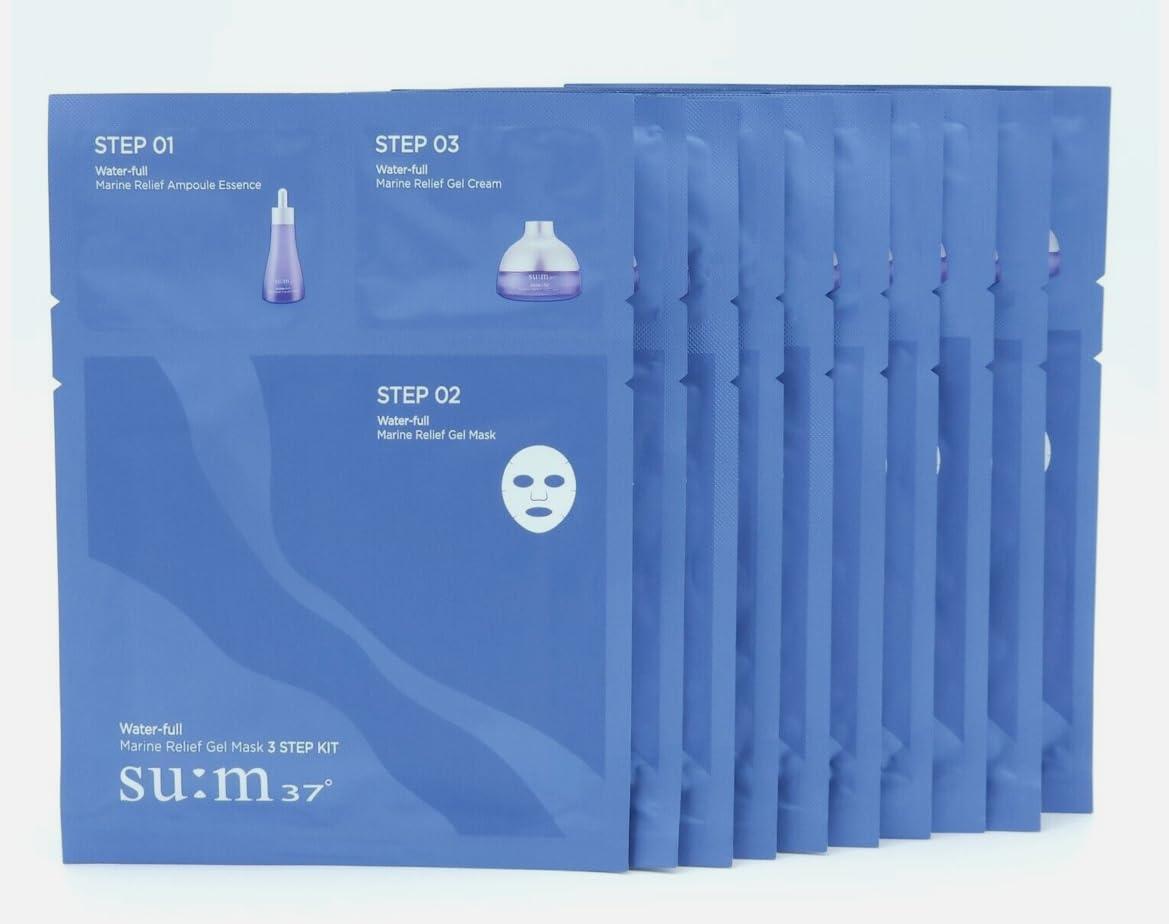 Water-full Timeless Water Gel Mask 3 Step 10pcs | su:m37