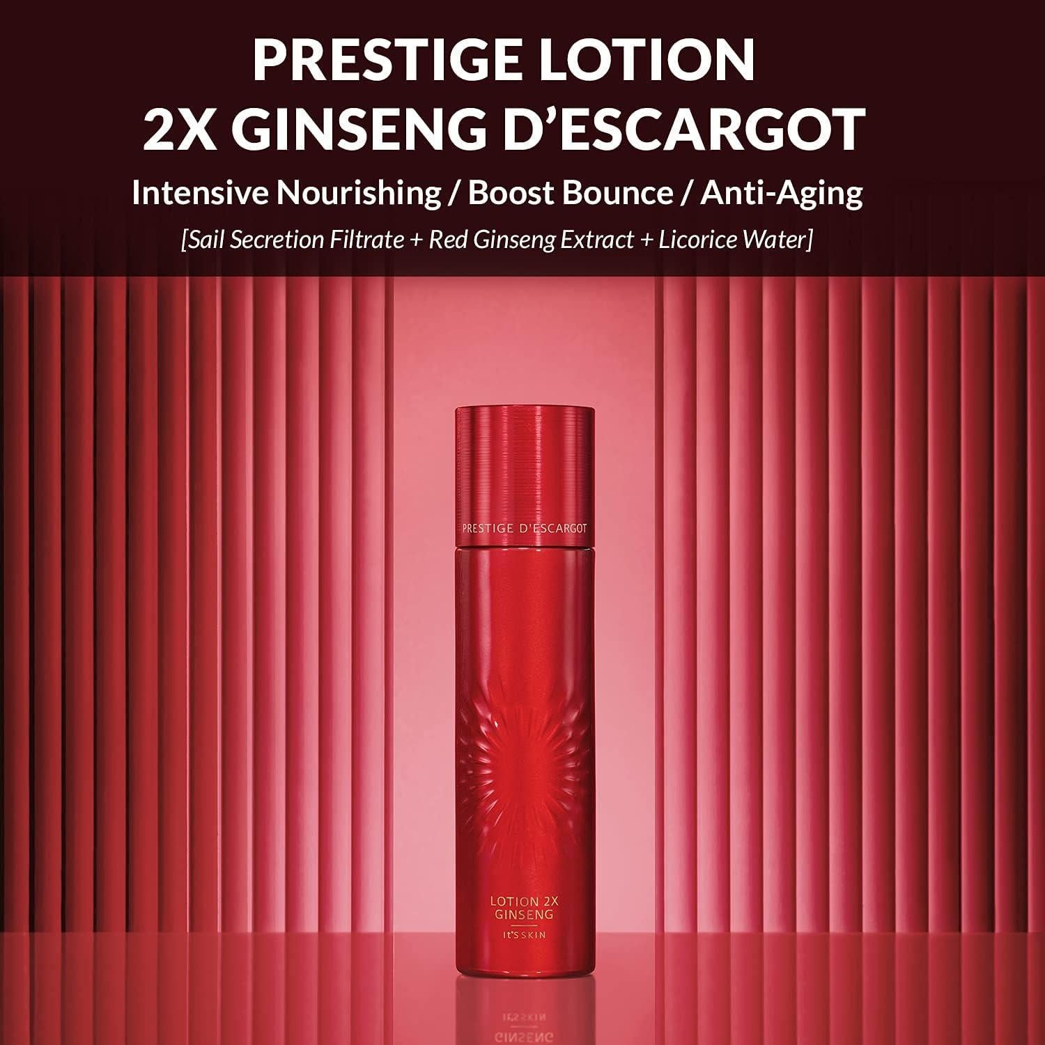 Prestige Lotion 2X Ginseng D'escargot 140ml | It'S SKIN