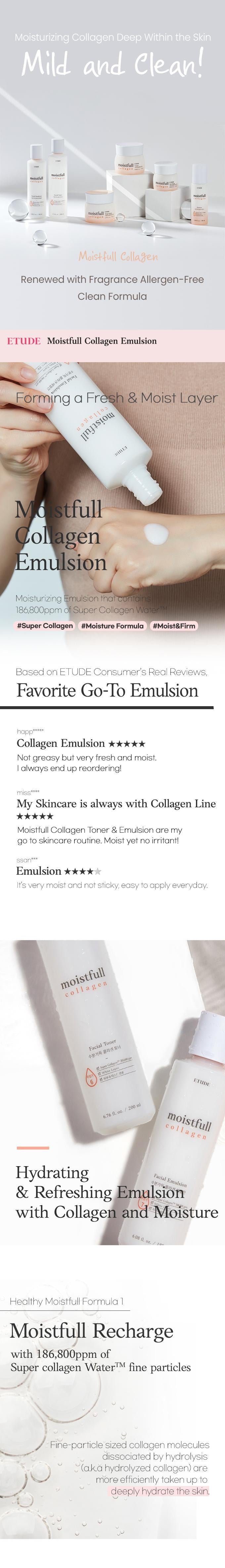 Moistfull Collagen Emulsion 180ml | Etude House